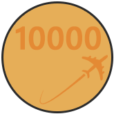 Medalla 10.000 vuelos