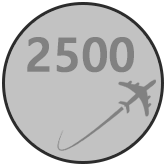 Medalla 2.500 vuelos