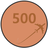Medalla 500 vuelos